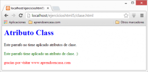 Atributos Globales - Class - HTML5